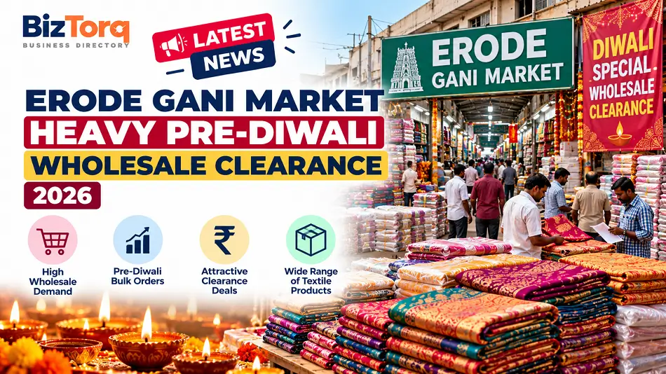 Night trading and bundle loading of cotton bedsheets and lungies at Erode Gani Textile Market