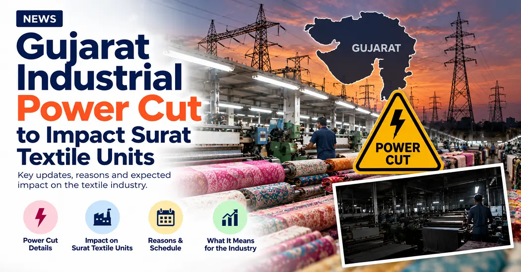 BizTorq Textile News cover: Weekly 8-hour power cut for Gujarat industries
