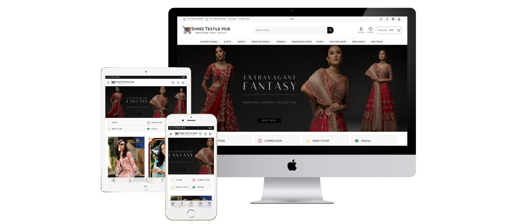 Shree Textile Hub website