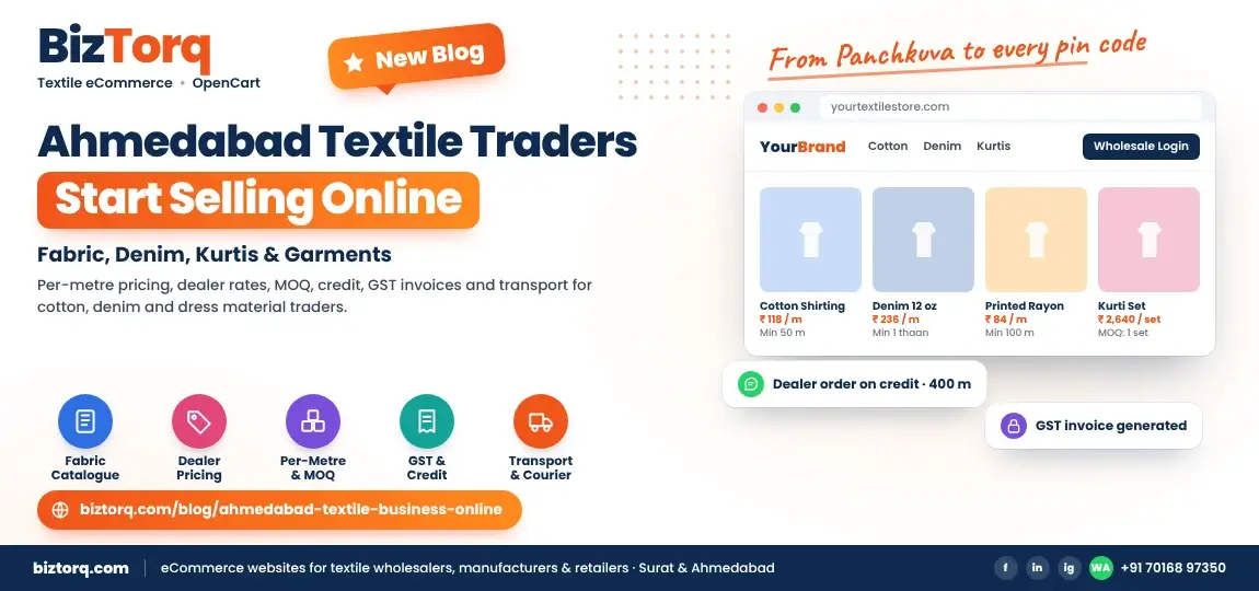 How Ahmedabad Textile Traders Can Start Selling Online